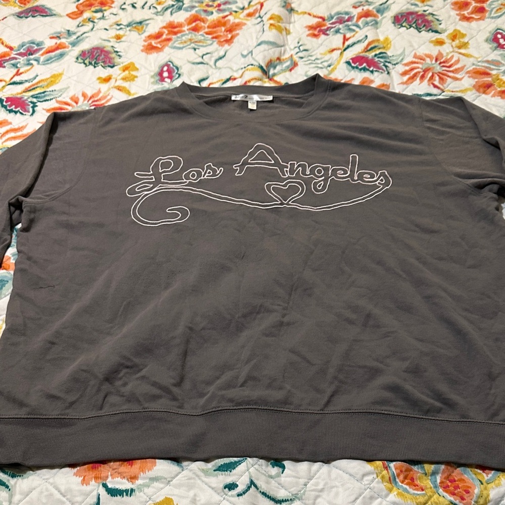 Seven7 Gray Los Angeles Crewneck Sweater XL/EG Premium Quality Brand.